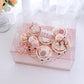 Transparent Pink Heart Shaped Cupcake Box (5pcs/set) - Elegant Supply