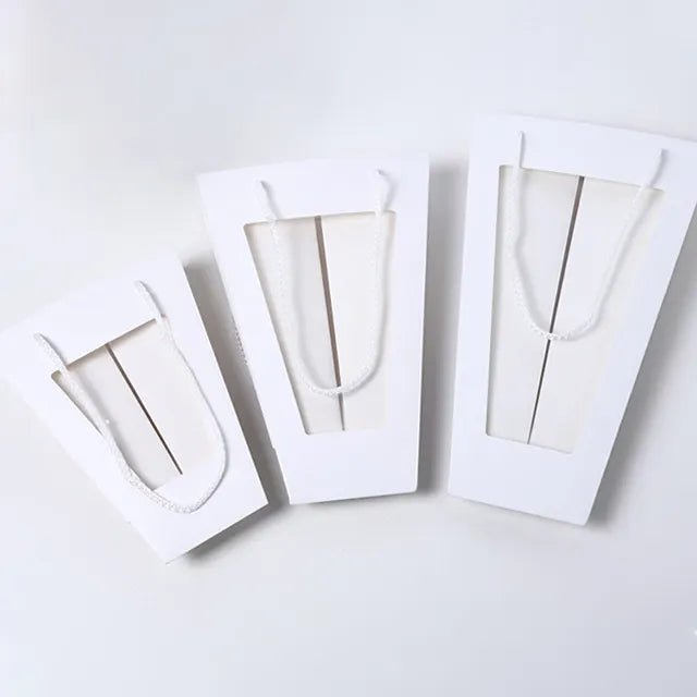 Trapezoid Kraft Flower/Gift Bag with Window - Elegant Supply