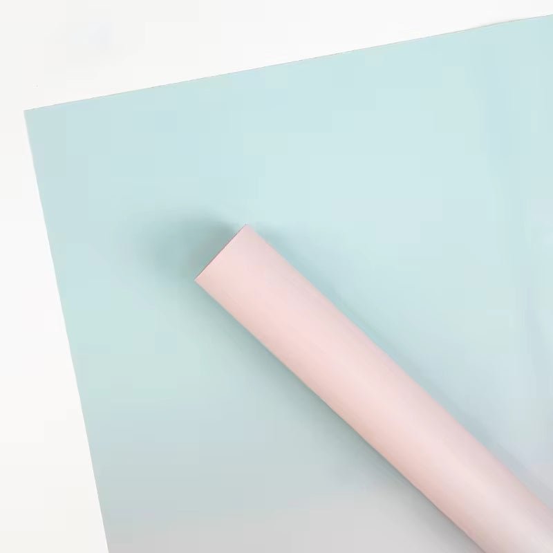 Two Sides Gradient Flower Wrapping Paper (20pcs/bag) - Elegant Supply