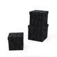 Velvet Cube Square Flower Hat Box with Lid - Elegant Supply
