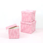 Velvet Cube Square Flower Hat Box with Lid - Elegant Supply