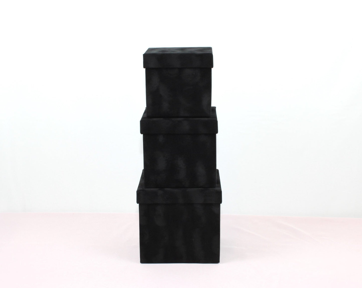 Velvet Cube Square Flower Hat Box with Lid - Elegant Supply