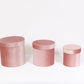 Velvet Round Flower Hat Box with Lid - Elegant Supply