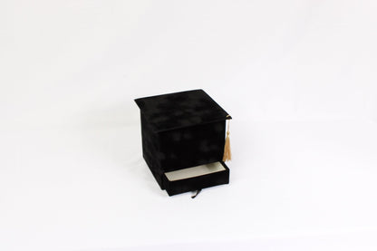 Velvet Square Graduation Flower Gift Box with Drawer - Elegant Supply