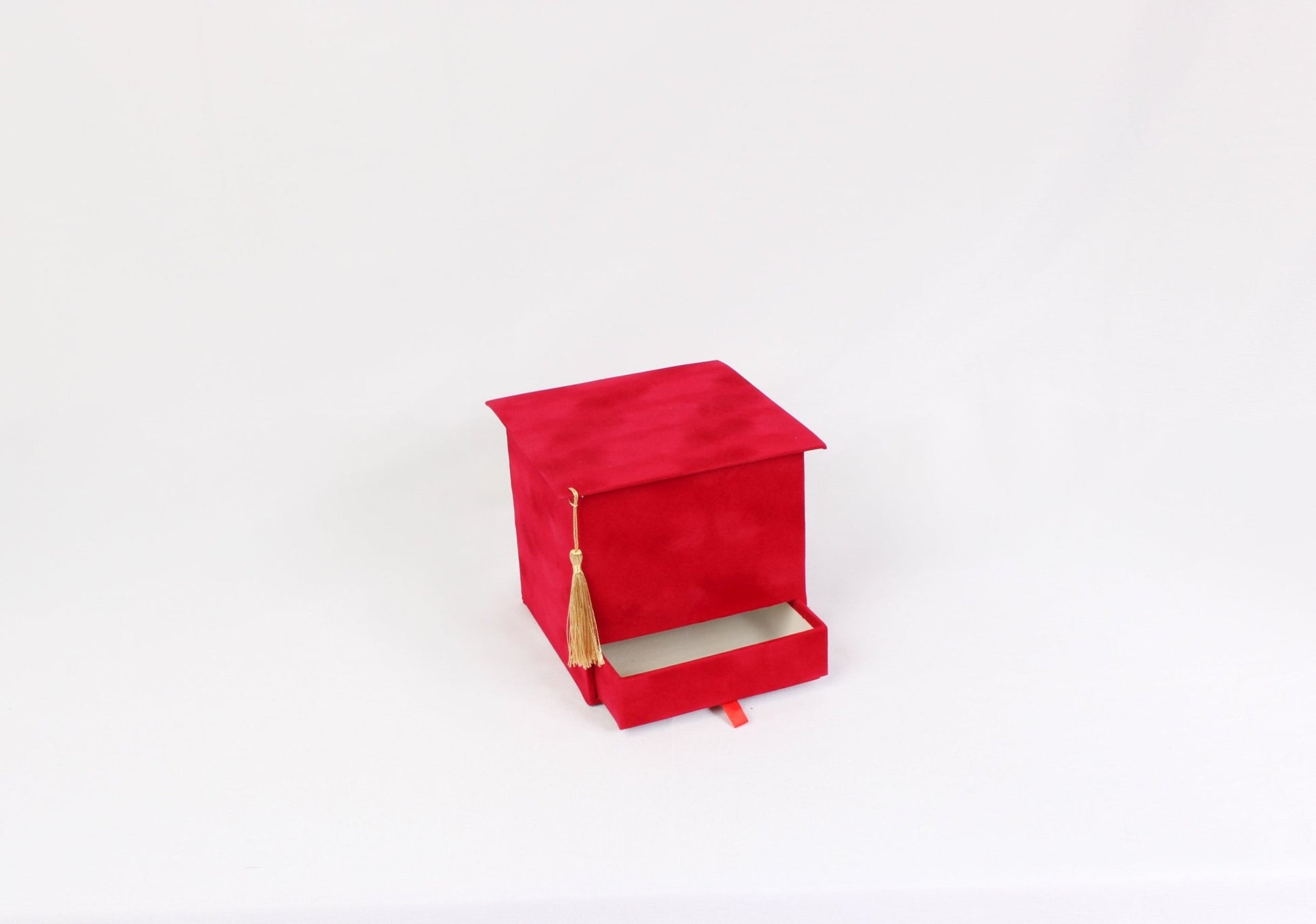 Velvet Square Graduation Flower Gift Box with Drawer - Elegant Supply