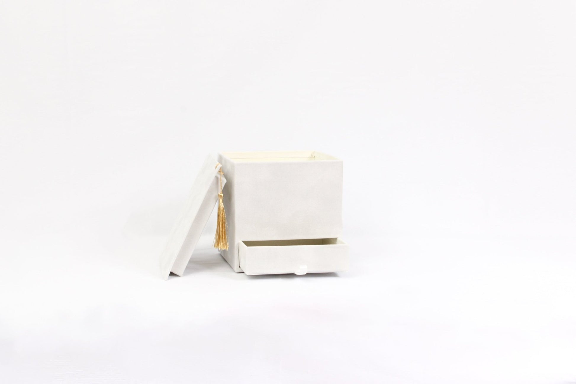 Velvet Square Graduation Flower Gift Box with Drawer - Elegant Supply