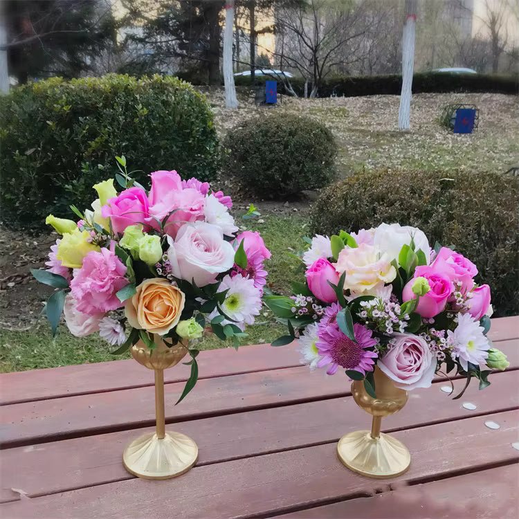 Vintage Iron Flower Vase Wedding Centerpieces - Elegant Supply