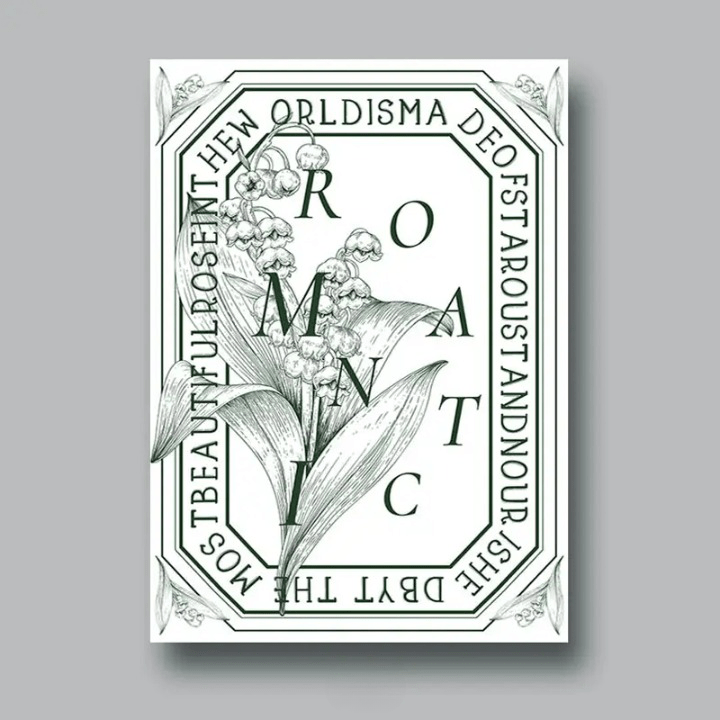 Vintage Style Flower Wrapping Paper (10 sheets/bag) - Elegant Supply