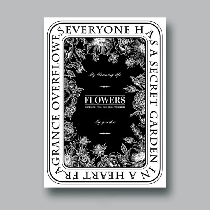 Vintage Style Flower Wrapping Paper (10 sheets/bag) - Elegant Supply