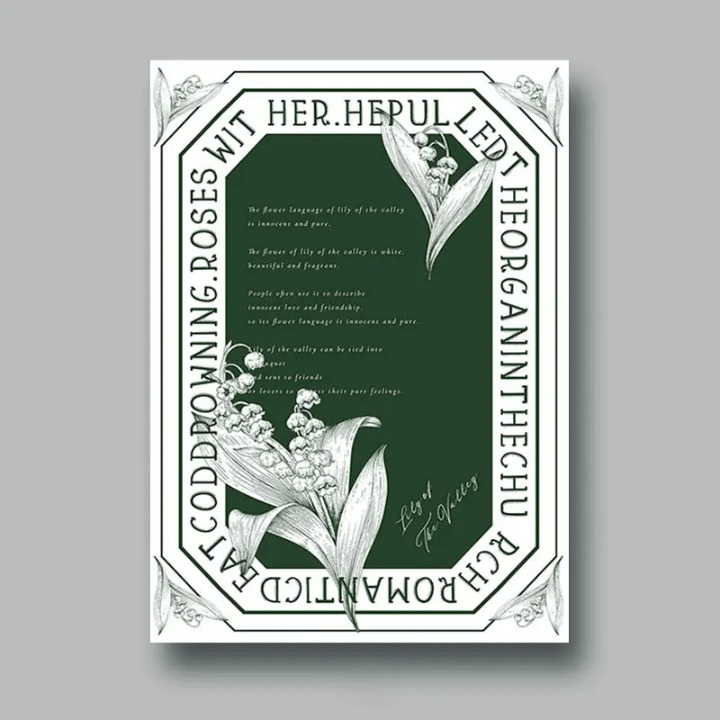 Vintage Style Flower Wrapping Paper (10 sheets/bag) - Elegant Supply