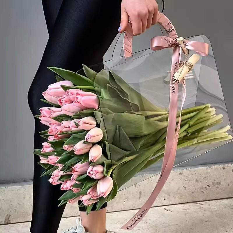 Viral Clear Flower Bag - Various Styles & Shapes - Elegant Supply