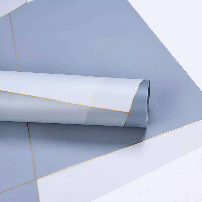 Gold Line Waterproof Wrapping Paper