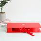 Red "I Love You" heart box for flower arrangements, chocolate strawberries, or candy. Perfect for Valentine's Day boxes, wedding decor, and as a food box or candy box.