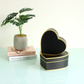 Gold Lines Heart Flower Box