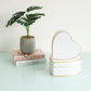 Gold Lines Heart Flower Box