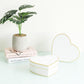 Gold Lines Heart Flower Box
