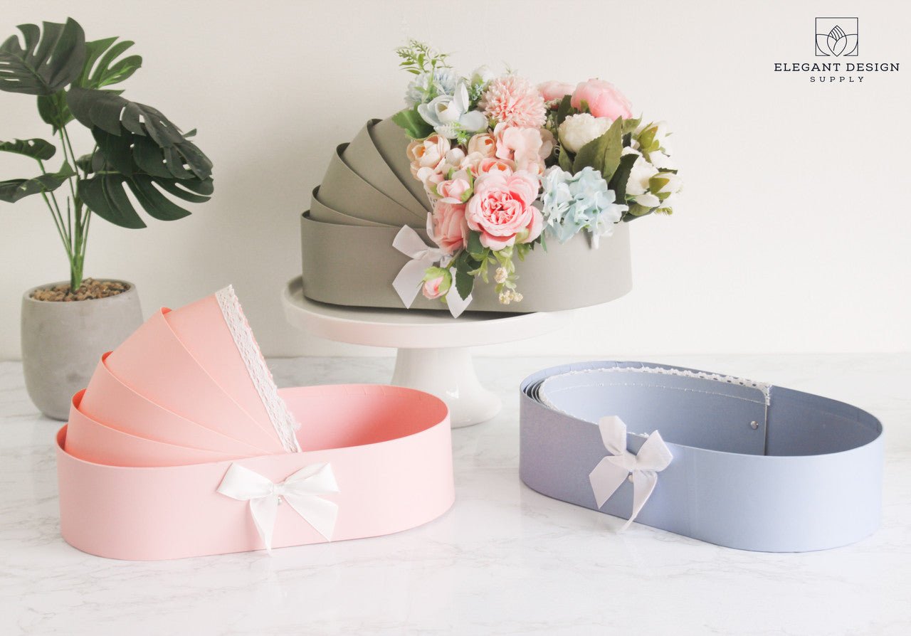 Cradle Bassinet Flower Gift Box - Elegant Supply