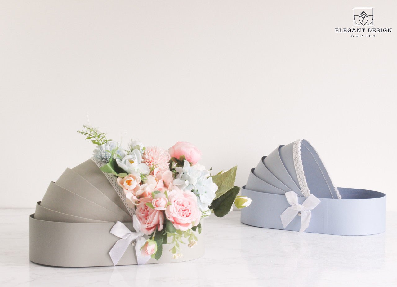 Cradle Bassinet Flower Gift Box - Elegant Supply