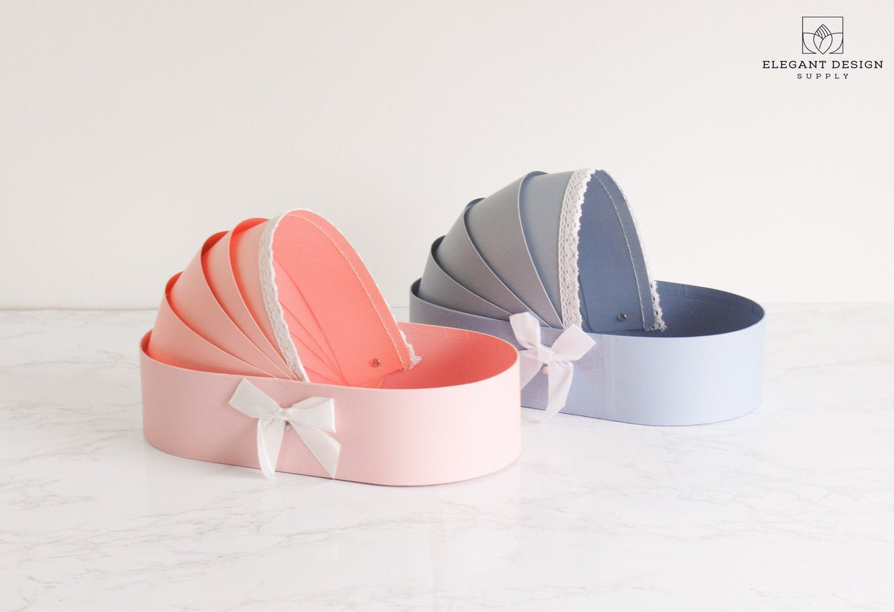 Cradle Bassinet Flower Gift Box - Elegant Supply