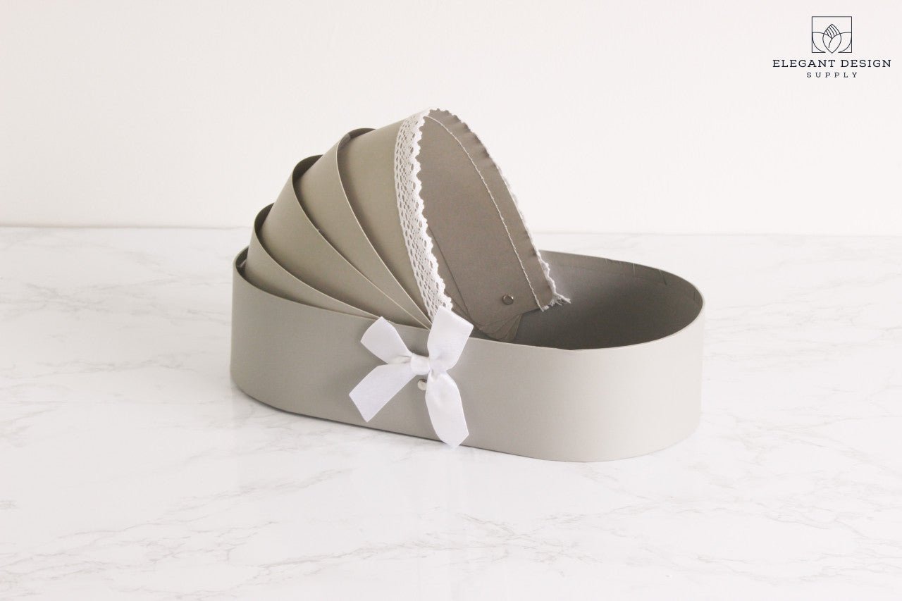 Cradle Bassinet Flower Gift Box - Elegant Supply