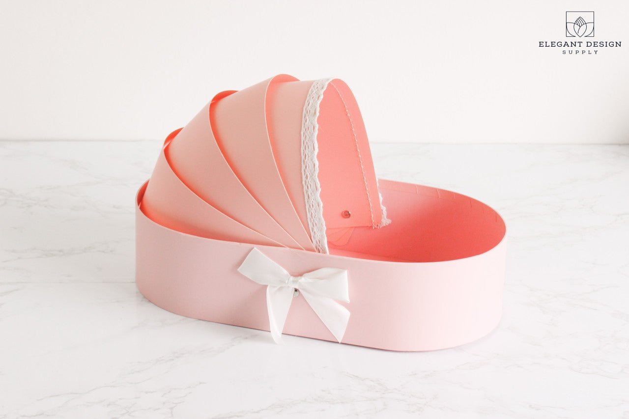 Cradle Bassinet Flower Gift Box - Elegant Supply