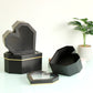 Diamond Heart Shape Flower Box with Clear Lid - Elegant Supply
