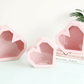 Diamond Heart Shape Flower Box with Clear Lid - Elegant Supply