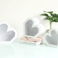Diamond Heart Shape Flower Box with Clear Lid - Elegant Supply