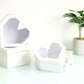 Diamond Heart Shape Flower Box with Clear Lid - Elegant Supply