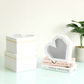 Diamond Heart Shape Flower Box with Clear Lid - Elegant Supply