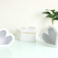 Diamond Heart Shape Flower Box with Clear Lid - Elegant Supply