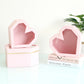 Diamond Heart Shape Flower Box with Clear Lid - Elegant Supply