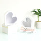 Diamond Heart Shape Flower Box with Clear Lid - Elegant Supply