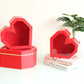 Diamond Heart Shape Flower Box with Clear Lid - Elegant Supply