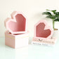 Diamond Heart Shape Flower Box with Clear Lid - Elegant Supply