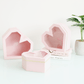 Diamond Heart Shape Flower Box with Clear Lid - Elegant Supply