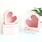 Diamond Heart Shape Flower Box with Clear Lid - Elegant Supply
