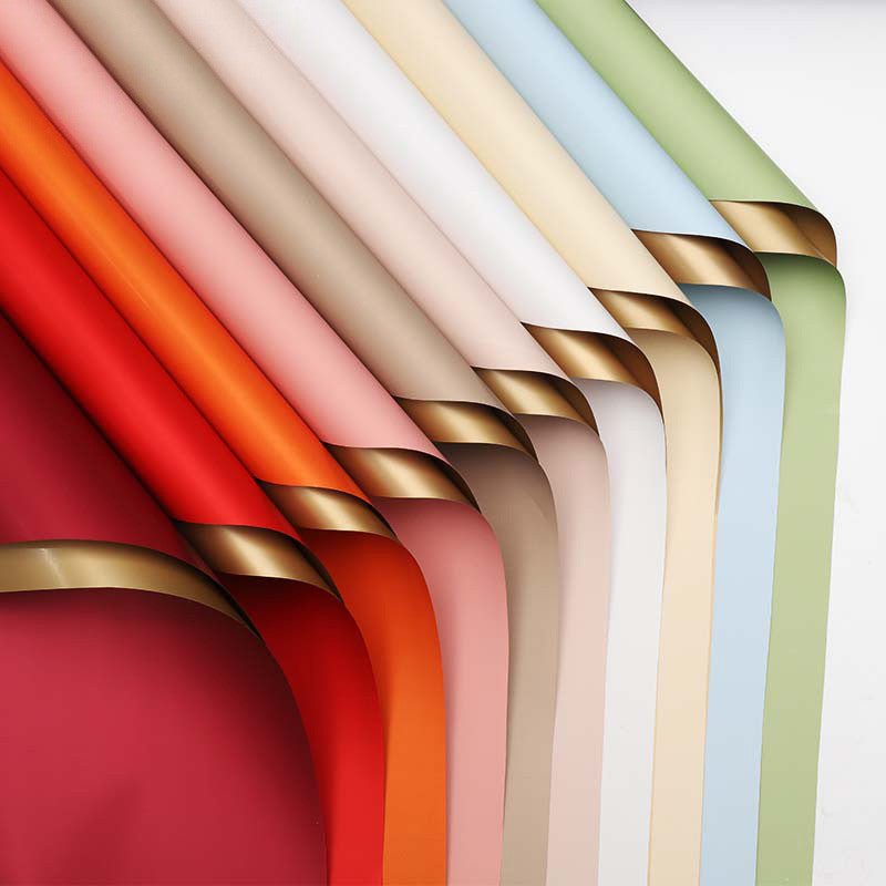 Double - Sided Gold Waterproof Flower Wrapping Paper (20 sheets/bag) - Elegant Supply
