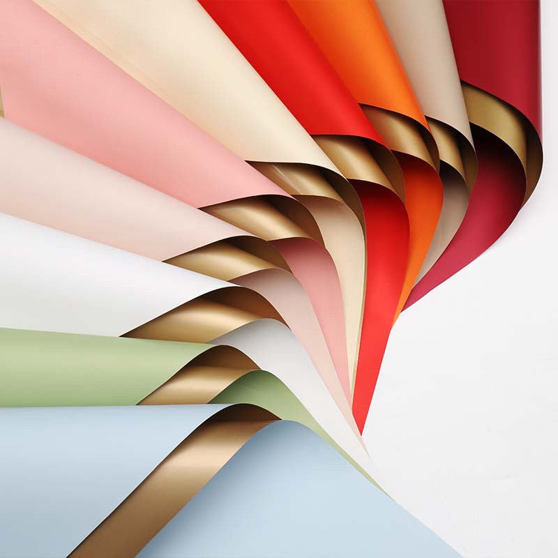 Double - Sided Gold Waterproof Flower Wrapping Paper (20 sheets/bag) - Elegant Supply