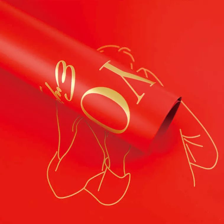 Everyday I love you Waterproof Flower Wrapping Paper (20 sheets/bag) - Elegant Supply