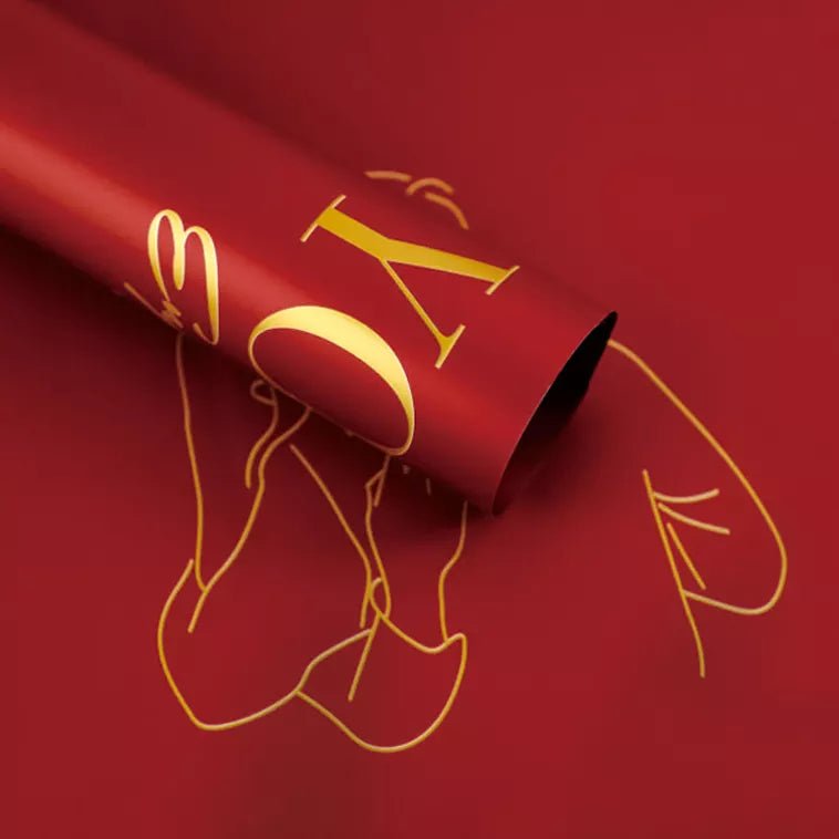 Everyday I love you Waterproof Flower Wrapping Paper (20 sheets/bag) - Elegant Supply