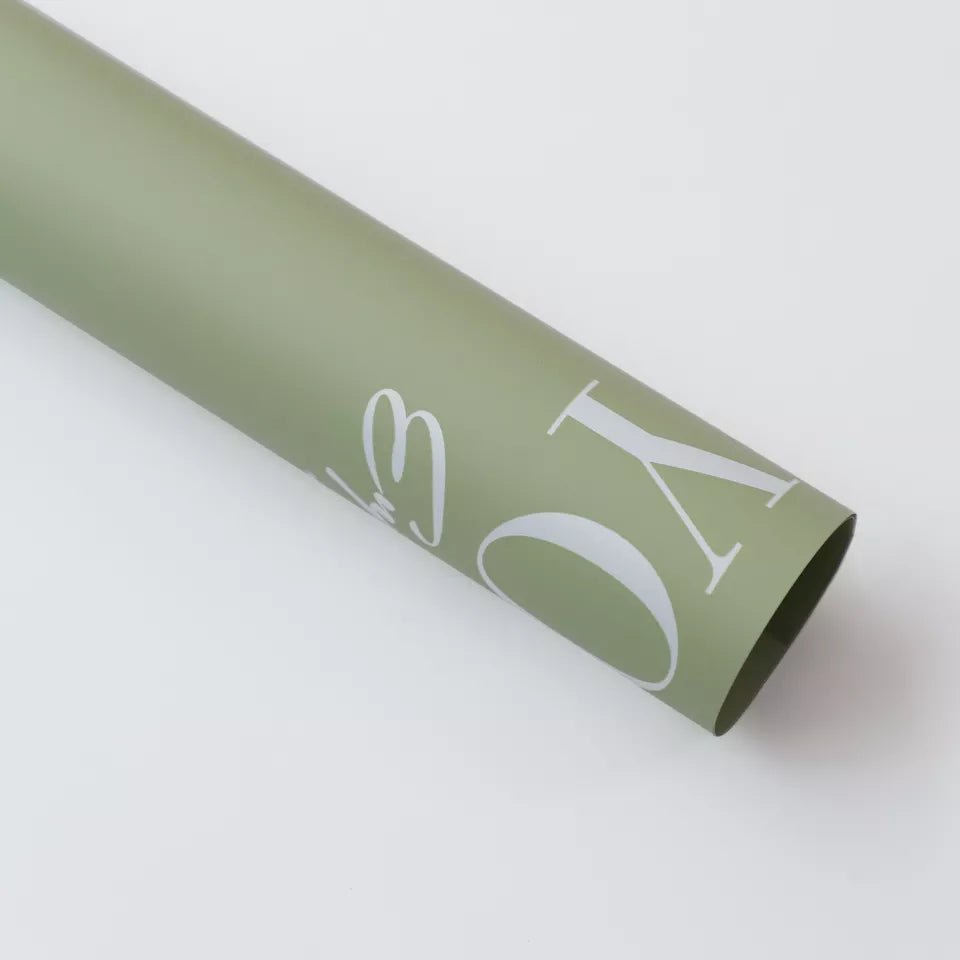 Everyday I love you Waterproof Flower Wrapping Paper (20 sheets/bag) - Elegant Supply