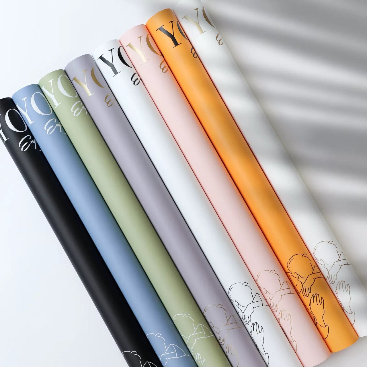 Everyday I love you Waterproof Flower Wrapping Paper (20 sheets/bag) - Elegant Supply