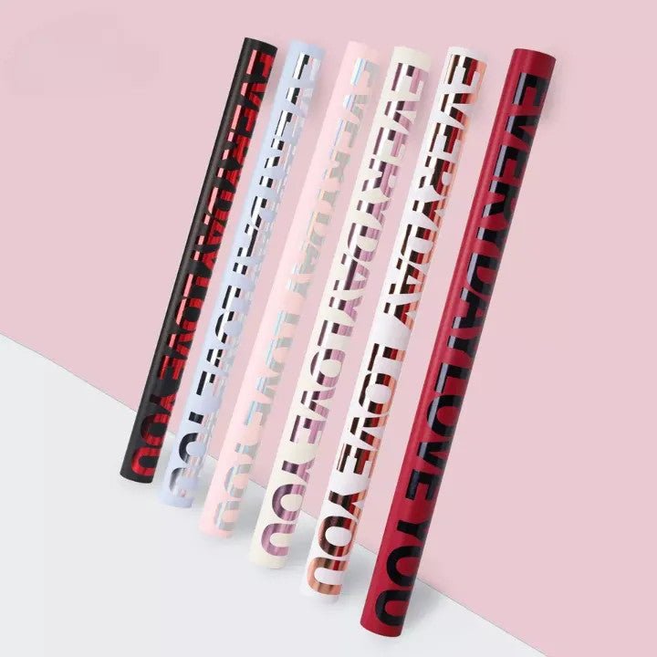 Everyday Love You Waterproof Flower Wrapping Paper (20 sheets/bag) - Elegant Supply