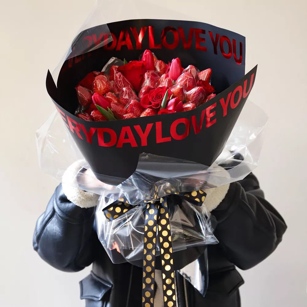 Everyday Love You Waterproof Flower Wrapping Paper (20 sheets/bag) - Elegant Supply