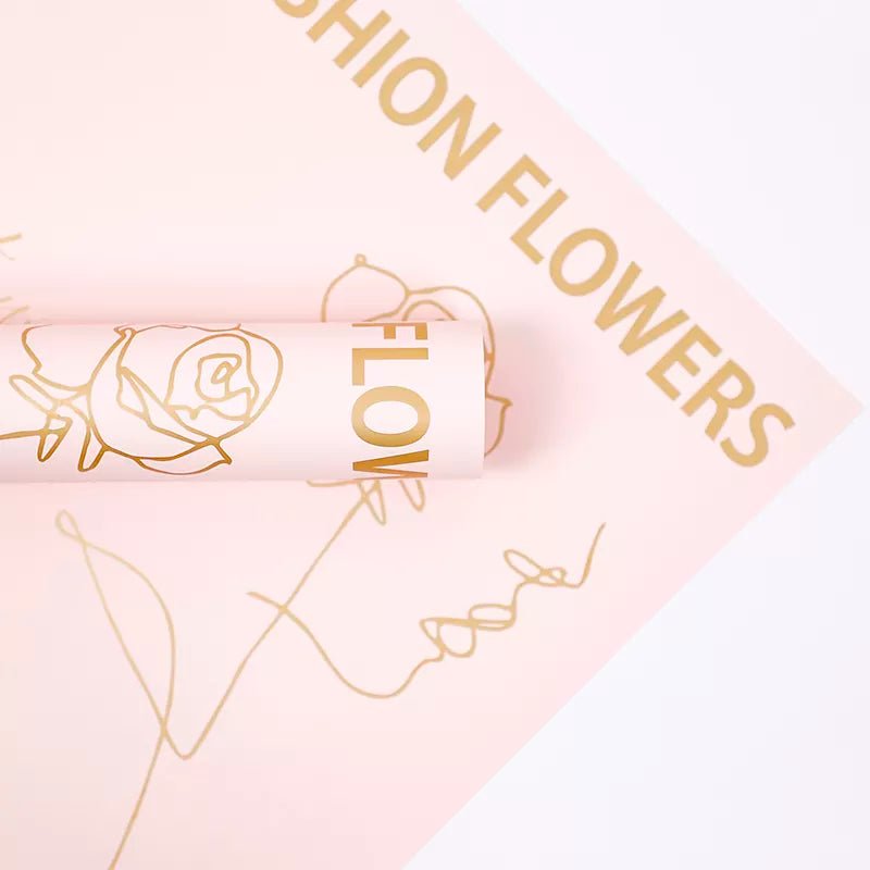 Fashion Flowers Waterproof Flower Wrapping Paper (20 sheets/bag) - Elegant Supply