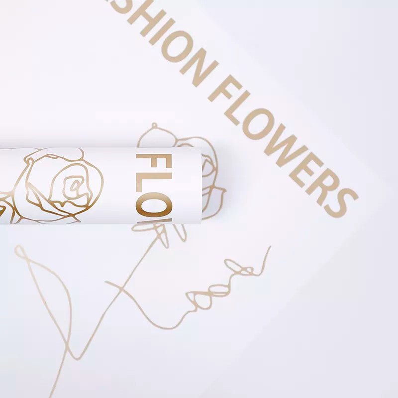 Fashion Flowers Waterproof Flower Wrapping Paper (20 sheets/bag) - Elegant Supply