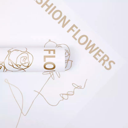 Fashion Flowers Waterproof Flower Wrapping Paper (20 sheets/bag) - Elegant Supply
