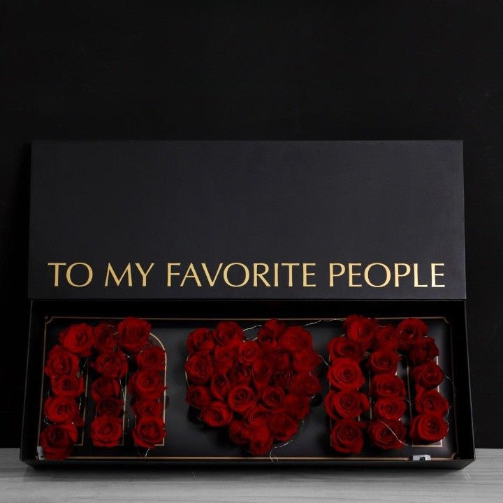 Favorite People "Mom" Box with Foam and Liner - Elegant Supply