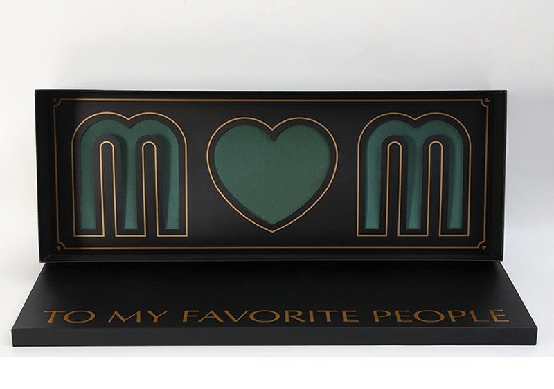 Favorite People "Mom" Box with Foam and Liner - Elegant Supply